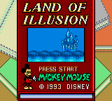Land of Illusion Starring Mickey Mouse Title Screen